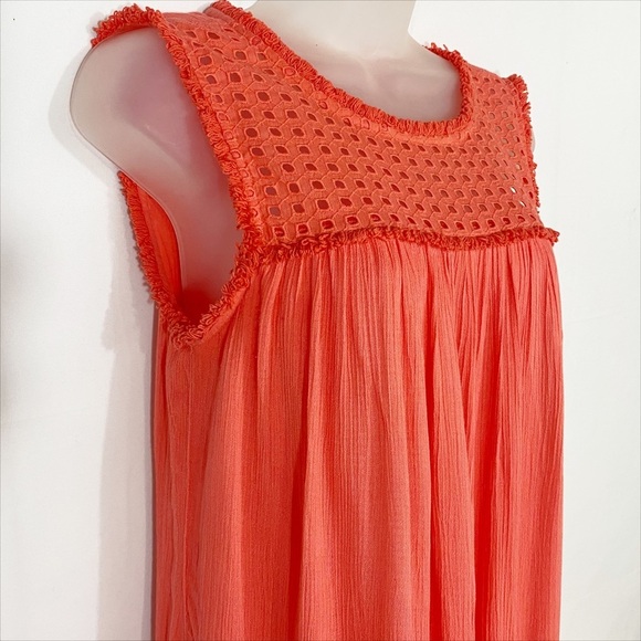Tommy Bahama | Eyelet And Fringe Detail Dress - Vacation - Beachy - Boho - Picture 6 of 13